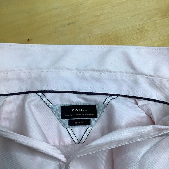 ZARA Pink Oversized Crisp Button Down Shirt - Picture 8 of 15